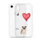 Dog with Balloon Pug Clear Case for iPhone®