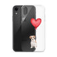 Dog with Balloon Wire Haired Jack Russell Clear Case for iPhone®