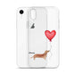 Dog with Balloon Tan Dachshund Clear Case for iPhone®