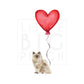 Cat with Balloons Ragdoll Clear Case for iPhone®