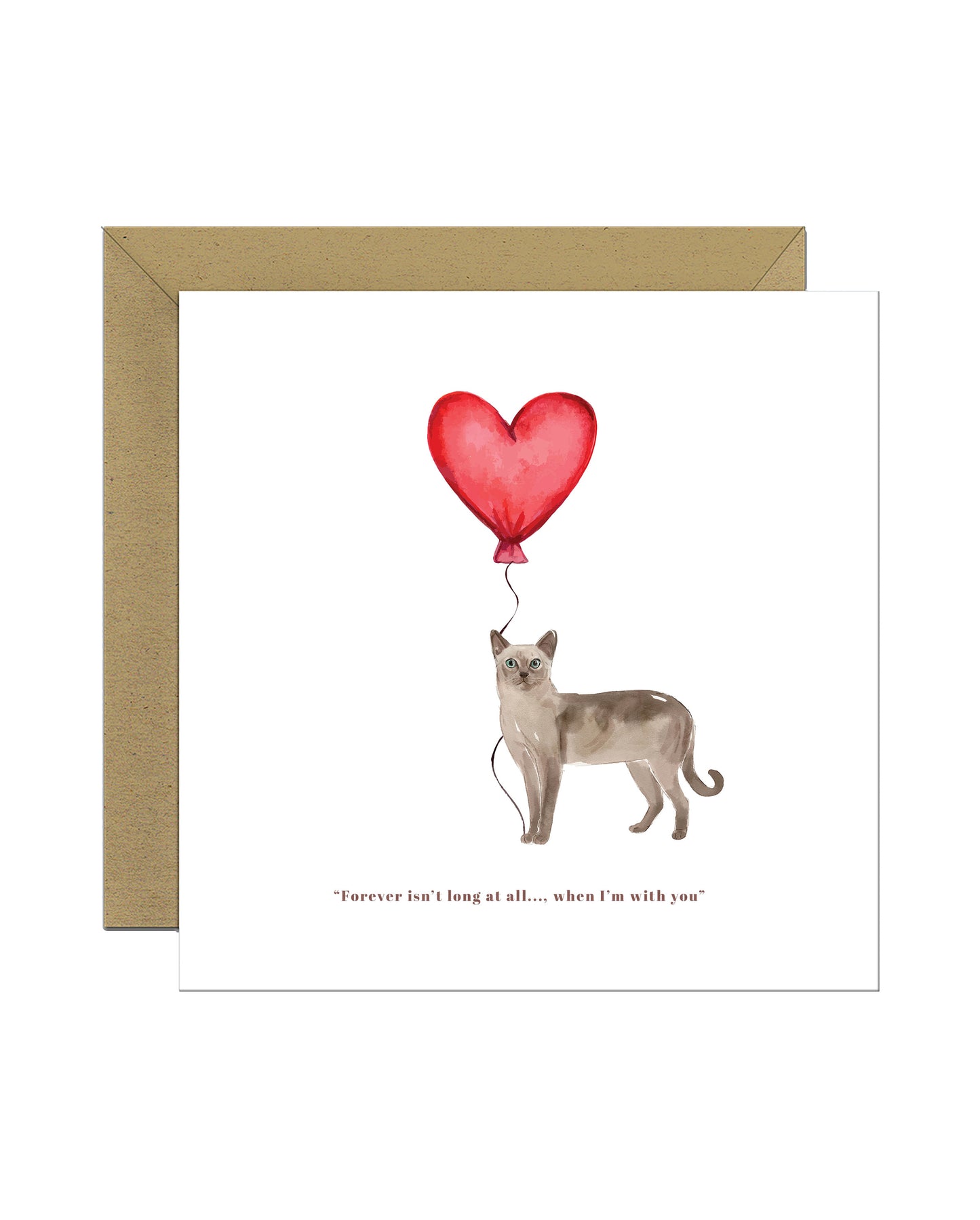 Forever isn't Long, Tonkinese Anniversary Card