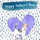 Wire Haired Fox Terrier Dog Father's Day Card