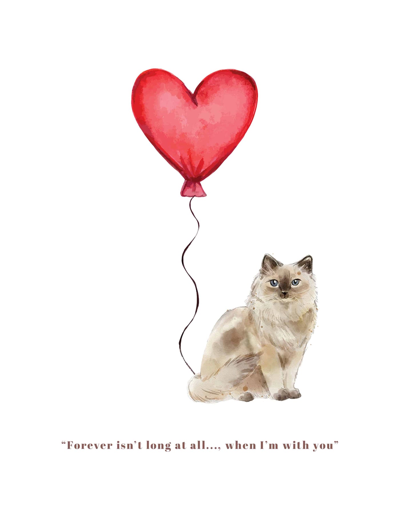 Forever isn't Long, Ragdoll Anniversary Card