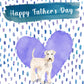 Wheaten Terrier Dog Father's Day Card