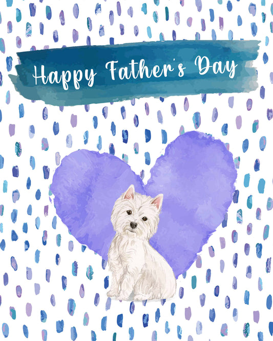 Westie Dog Father's Day Card