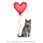 Forever isn't Long, British Shorthair Card - Anniversary