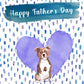 Staffordshire Bull Terrier Dog Father's Day Card