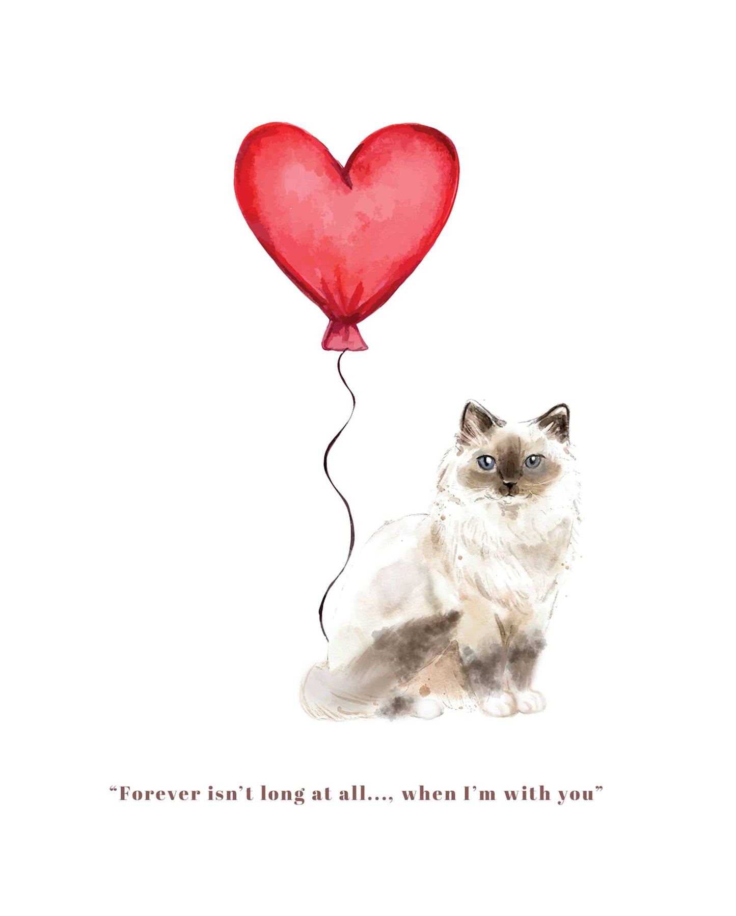 Forever isn't Long, Birman Anniversary Card