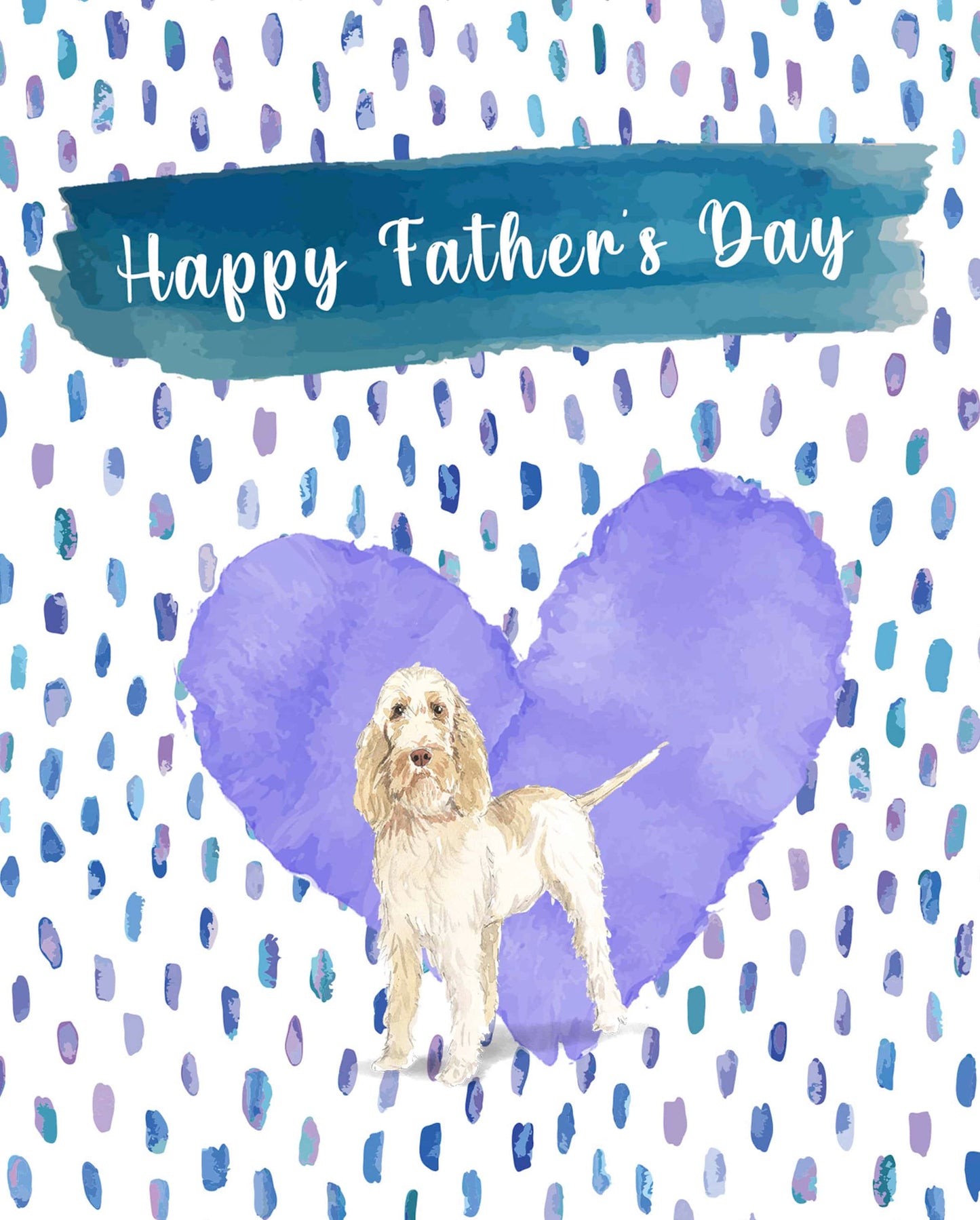 Spinone Italiano Dog Father's Day Card