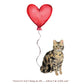 Forever isn't Long, Brown American Shorthair Anniversary Card