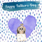 Shih Tzu Long Hair Dog Father's Day Card