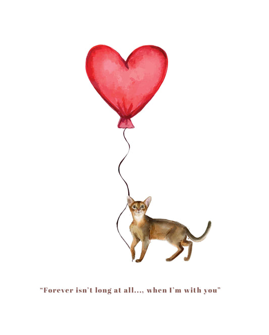 Forever isn't Long, Abyssinian Anniversary Card