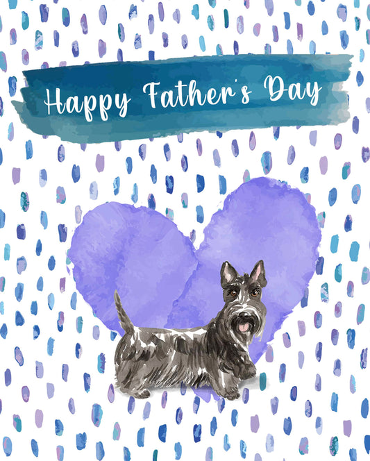 Scottish Terrier Father's Day Card