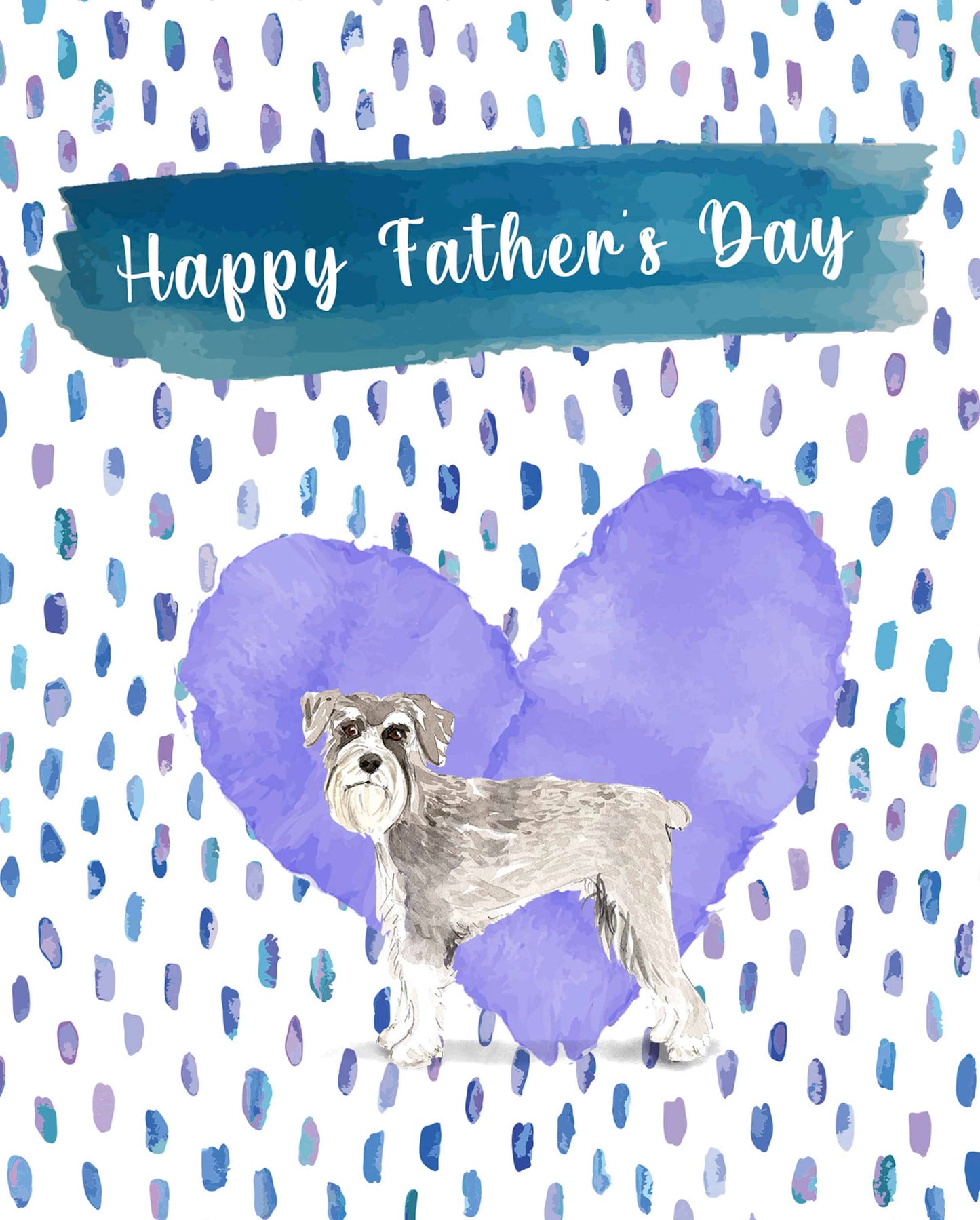 Schnauzer Father's Day Card