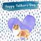 Rough Collie Father's Day Card