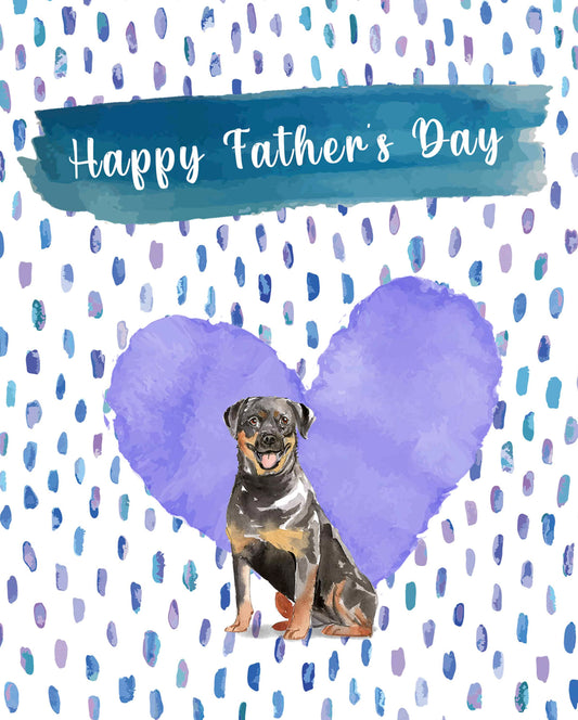 Rottweiler Father's Day Card