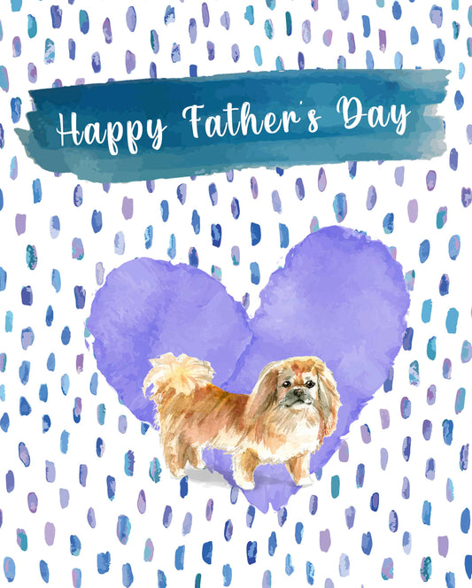 Pekingese Father's Day Card