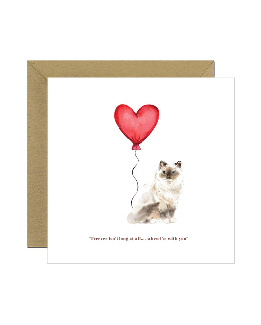 Forever isn't Long, Birman Anniversary Card