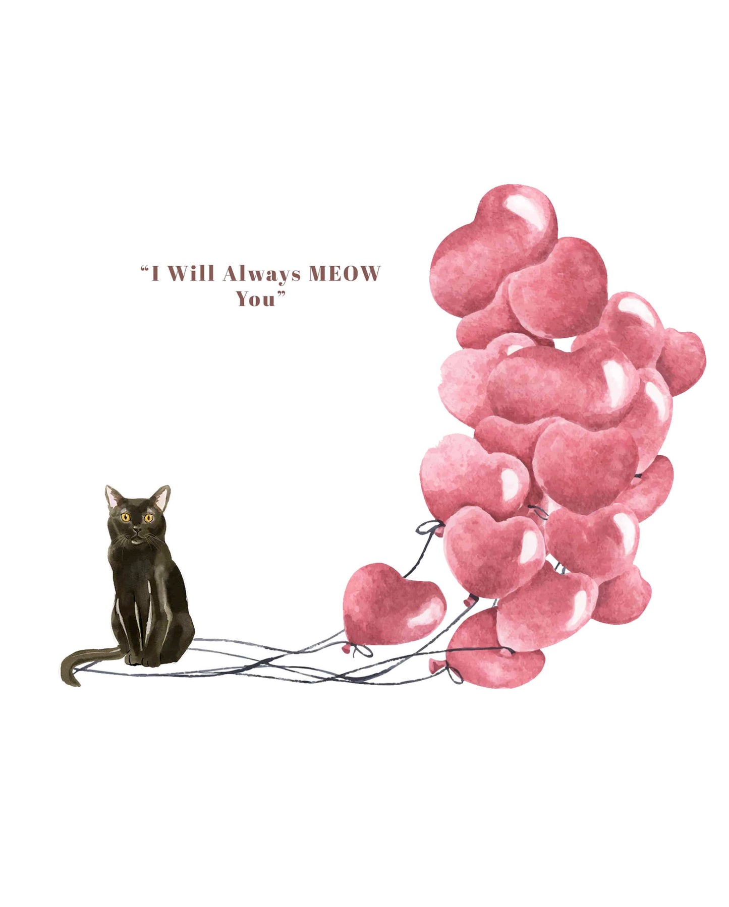 I will always MEOW You, Bombay Valentine's Card