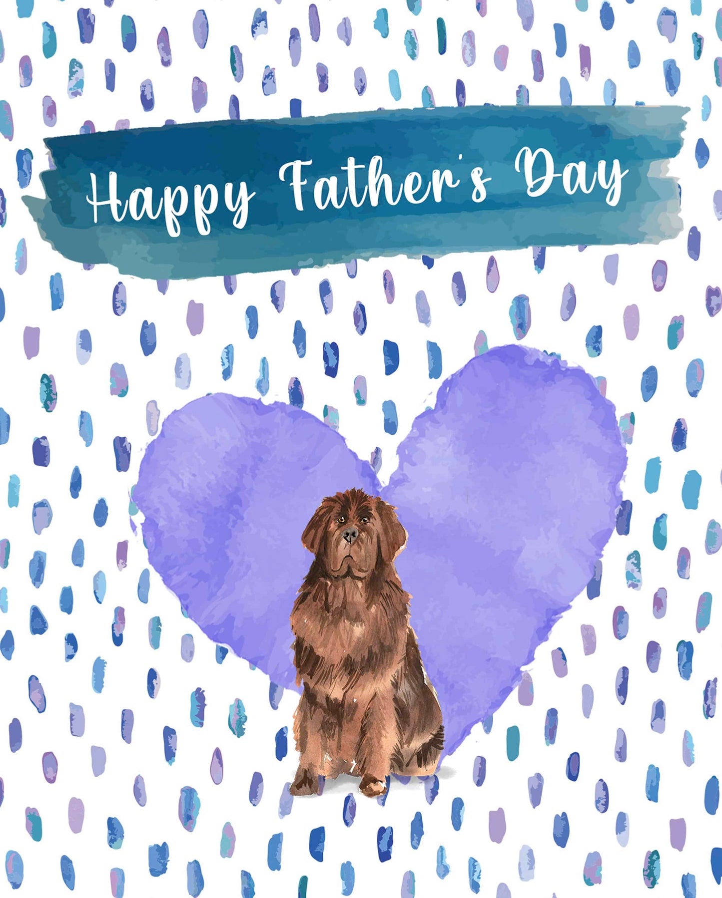 Newfoundland Dog Father's Day Card