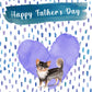 Long Haired Chihuahua Dog Father's Day Card