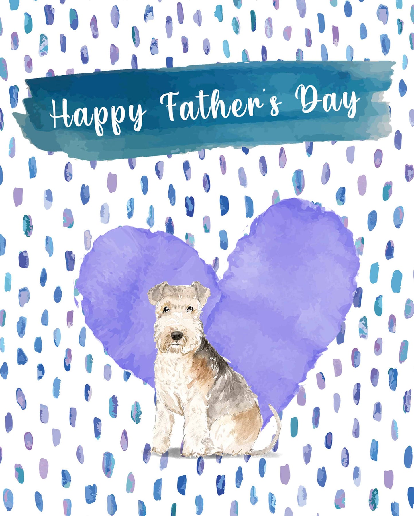 Lakeland Terrier Dog Father's Day Card