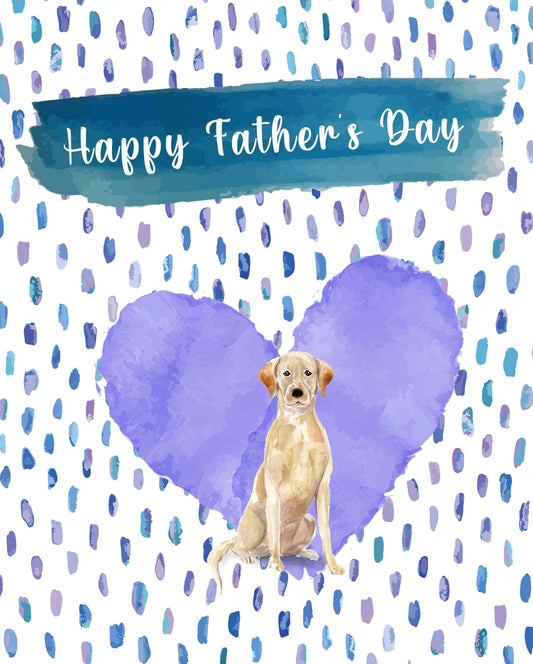 Labrador Retriever Dog Father's Day Card