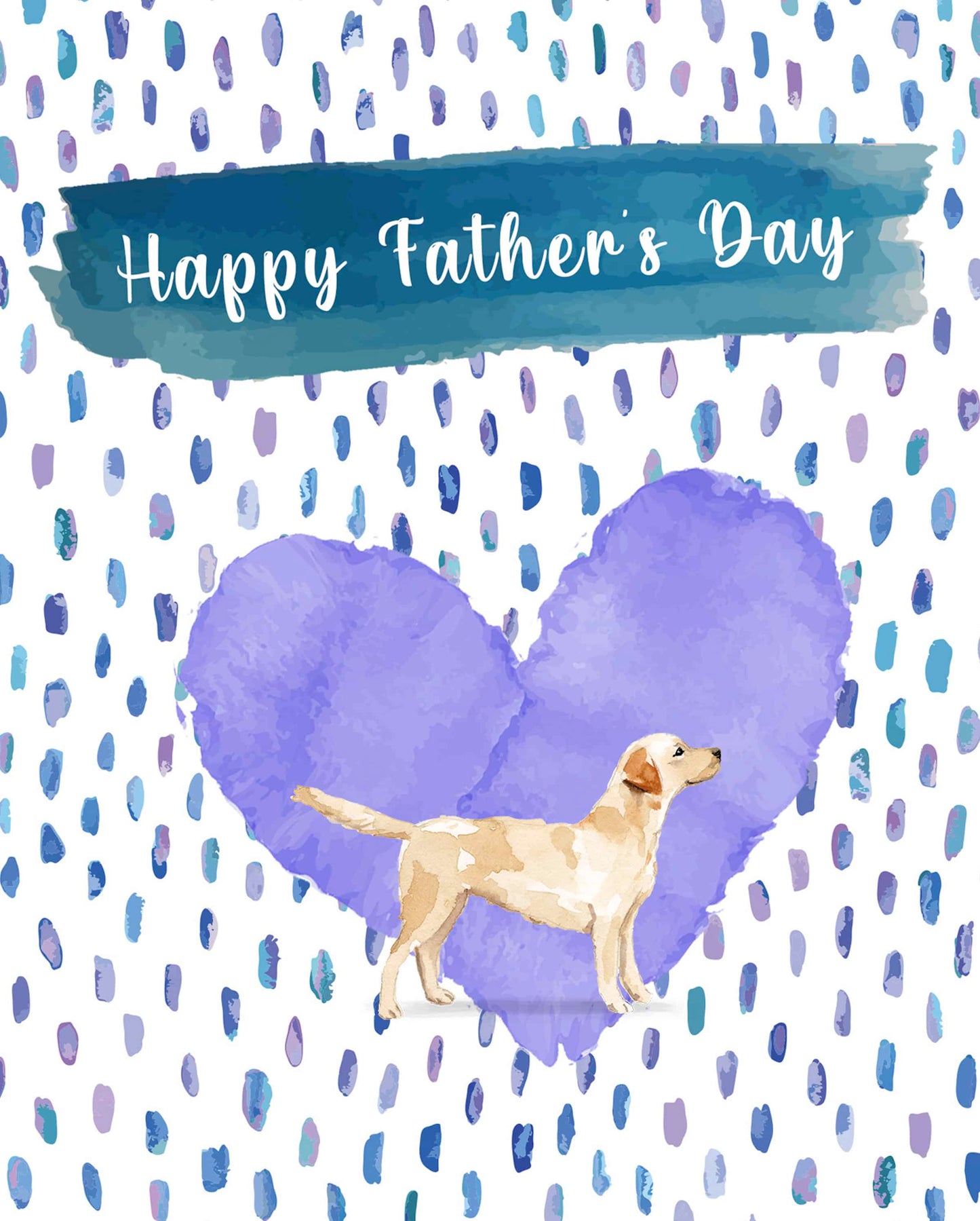 Labrador Retriever Dog Father's Day Card