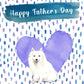 Japanese Spitz Dog Father's Day Card