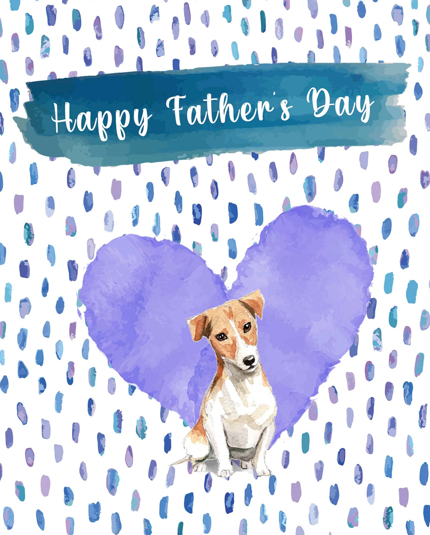 Jack Russell Dog Father's Day Card