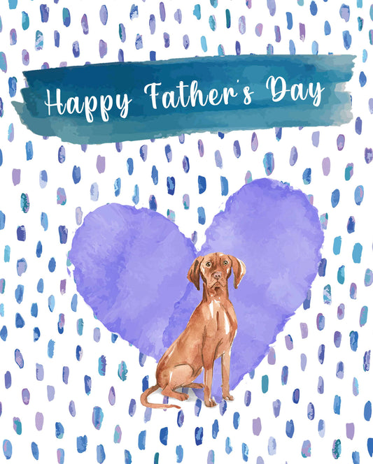 Hungarian Vizsla Dog Father's Day Card