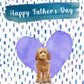 Golden Honey Cockapoo Dog Father's Day Card