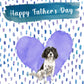 English Springer Spaniel Black Dog Father's Day Card