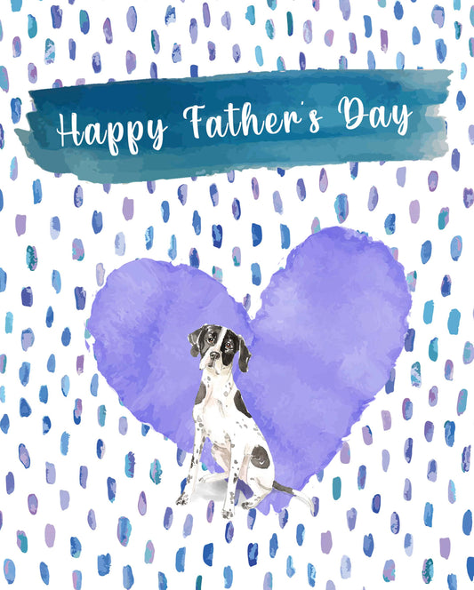 English Pointer Dog Father's Day Card