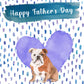 English Bulldog Father's Day Card