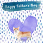 Corgi Dog Father's Day Card