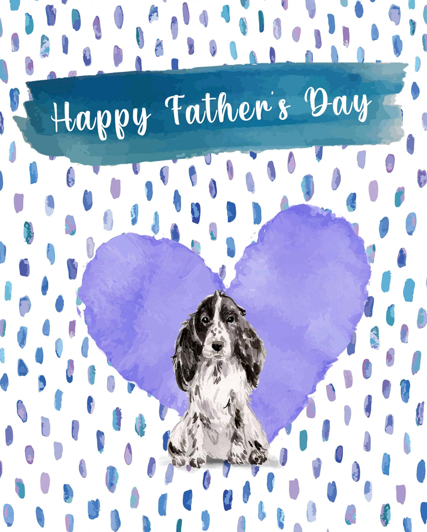 Cocker Spaniel Dog Father's Day Card