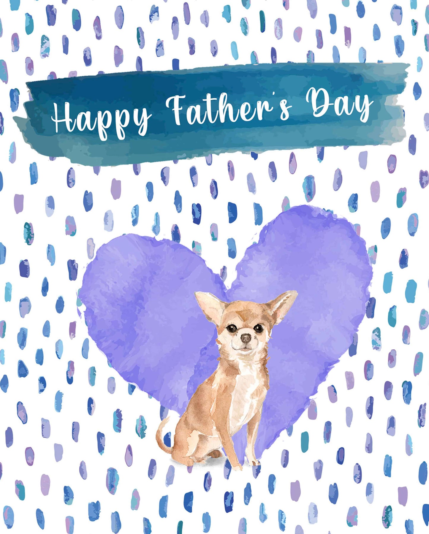 Chihuahua Dog Father's Day Card