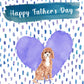 Cavapoo Dog Father's Day Card