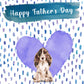 Brown Cocker Spaniel Dog Father's Day Card