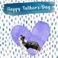 Border Collie Dog Father's Day Card