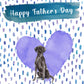 Black Labrador Dog Father's Day Card