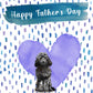 Black Cockapoo Dog Father's Day Card