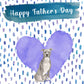 American Terrier Dog v1 Father's Day Card