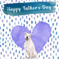 American Terrier Dog v2 Father's Day Card