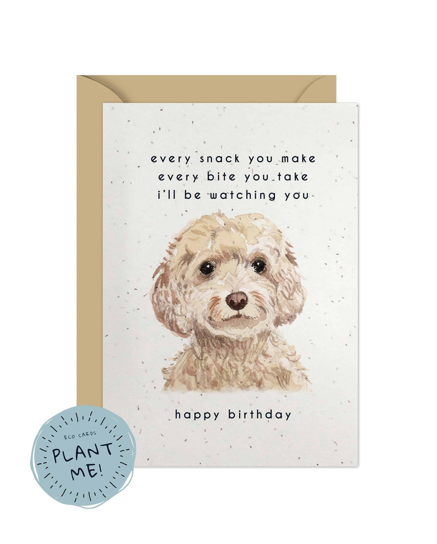 Every Bite You Take, Cockapoo Birthday Card