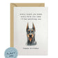 Every Bite You Take, Doberman Birthday Card