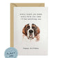 Every Bite You Take, Saint Bernard Birthday Card