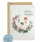 Wire Haired Fox Terrier Dog Christmas Card