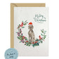 Weimaraner Dog Christmas Card